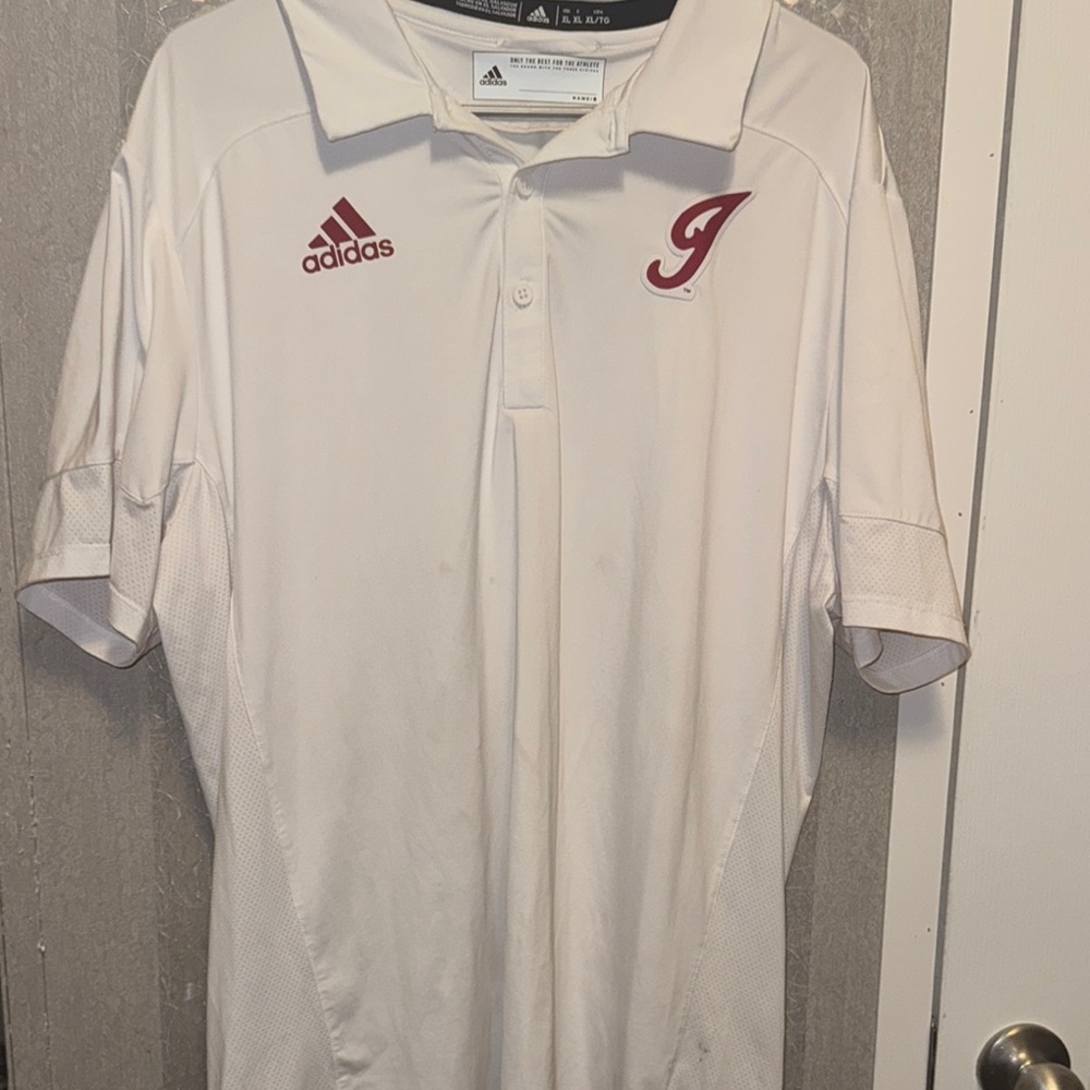 Adidas White Polo Shirt Classic Athletic Style